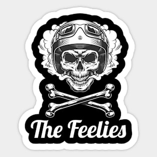 The Feelies / Vintage Skull Style Sticker